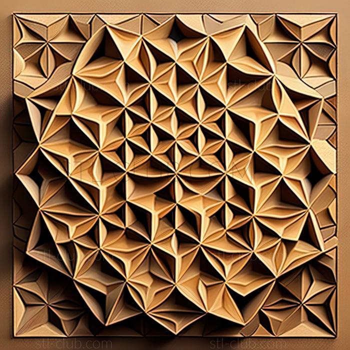 3D model st geometric pattern (STL)